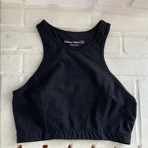 Outdoor Voices Athena charcoal bra